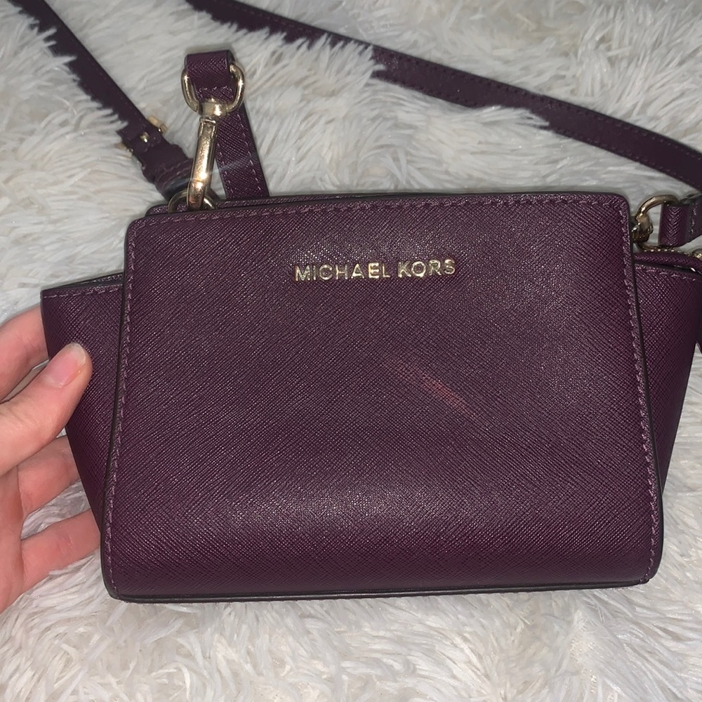 Micheal Kors Purple mini purse